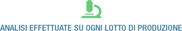 Analisi effettuate su ogni lotto di produzione