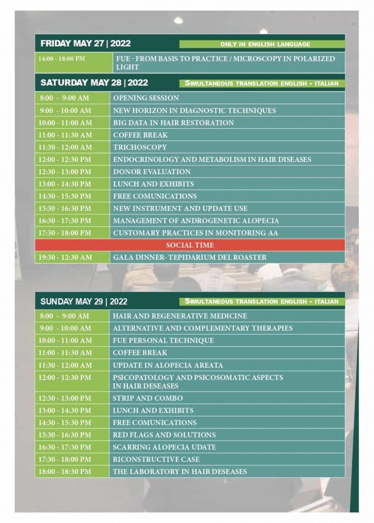 programma 44° congresso sitri